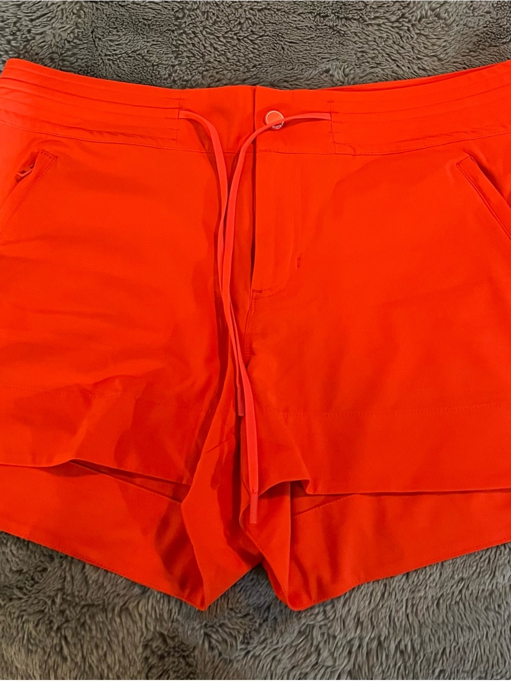 Athleta Orange Lightweight Shorts NWOT